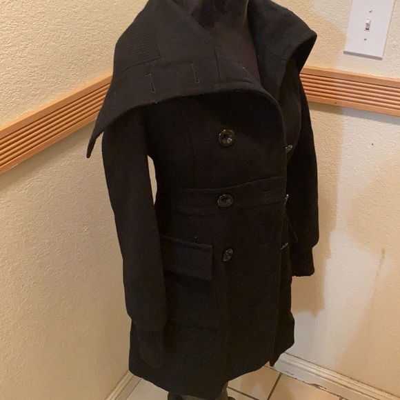 DKNY Jeans small black pea coat!! - Picture 2 of 9